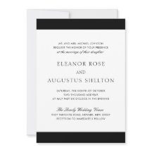 Minsta svarta vita modern allt på en Bröllop