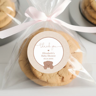 Minsta Tack för  babydusch för Nalle Runt Klistermärke