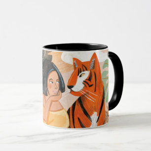 Minsta tidpunkt för kvinnors och tigers djungel mugg