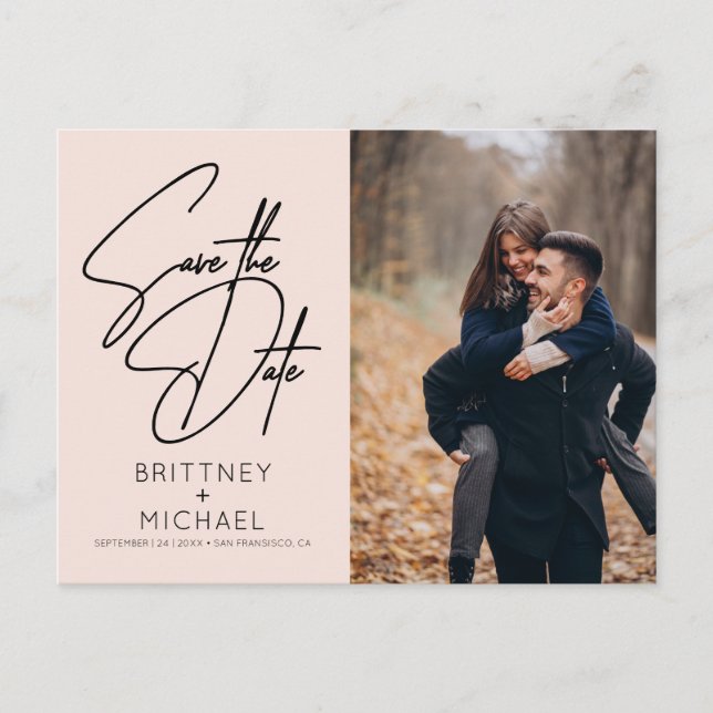 Minsta tillåtna hand, tillåtet foto Spara datum Ro Meddelande Vykort (Framsida)