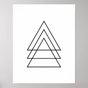 Minsta Trio av trianglar Poster