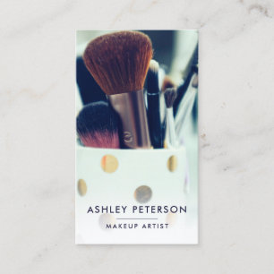 Minsta typografi för enkel makeupfotografi visitkort