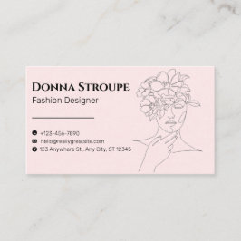 Minsta vackra och Elegant Mode Designer Visitkort