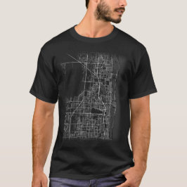 Minsta Väster-Beach City karta (STORA SKRIVBREV) T Shirt
