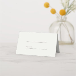 Minsta visitkort för elfenbenssned bröllop placeringskort