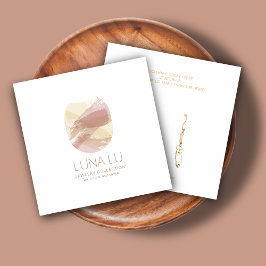 Minsta Visning för abstraktens minimalistiska avlä Fyrkantigt Visitkort