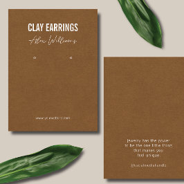 Minsta Visning för judiskt avläsande av brun Logot Visitkort