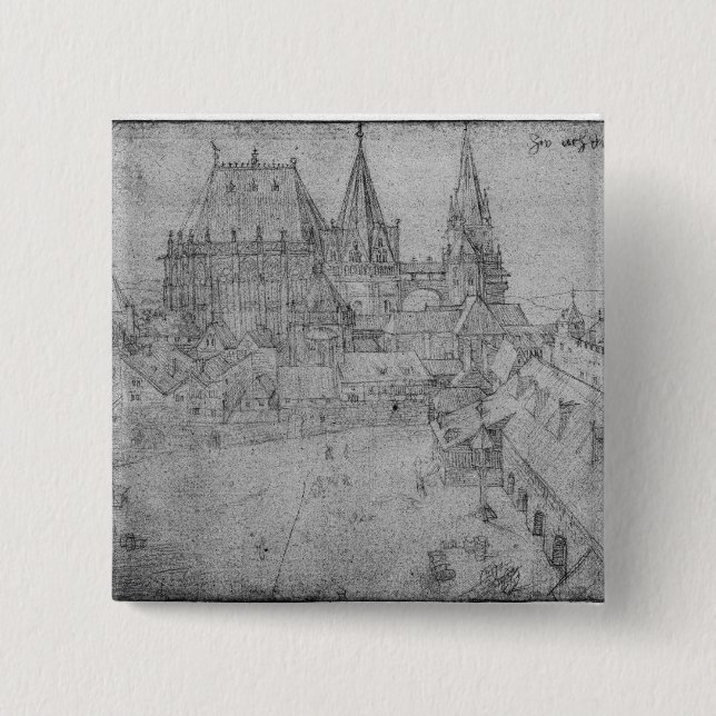 Minsteren på Aachen, 1520 Knapp (Framsida)