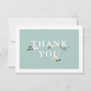 Mint and Rosa Baby Shower - stort tack OSA Kort