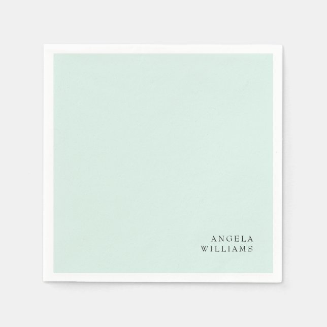 Mint Anpassningsbar Cocktail Pappersservett (Framsidan)