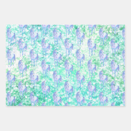 Mint Aqua Confetti Glitter Unicorn