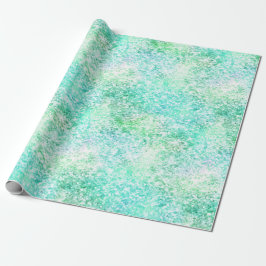 Mint Aqua Confetti Glitter Unicorn Presentpapper