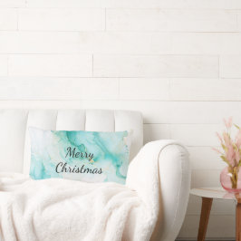 Mint Aqua Pearl Guld Marble Lumbarkudde