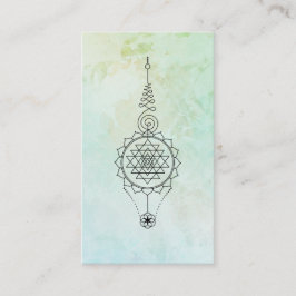*~* Mint Aqua Reiki Energy Healing Nirvana Visitkort