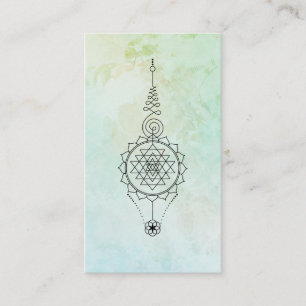 *~* Mint Aqua Reiki Energy Healing Nirvana Visitkort