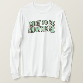 Mint att hemsökas Söt mint-spöke Halloween T Shirt