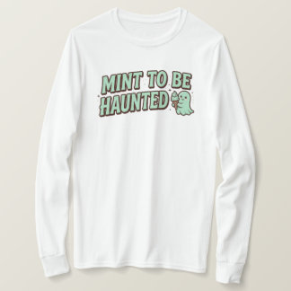 Mint att hemsökas Söt mint-spöke Halloween T Shirt