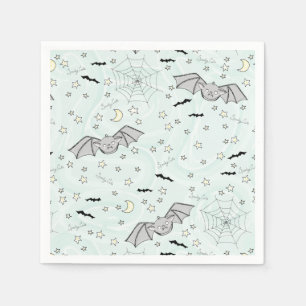 Mint Batty, Stars & Måne Spooky Cute Pappersservett