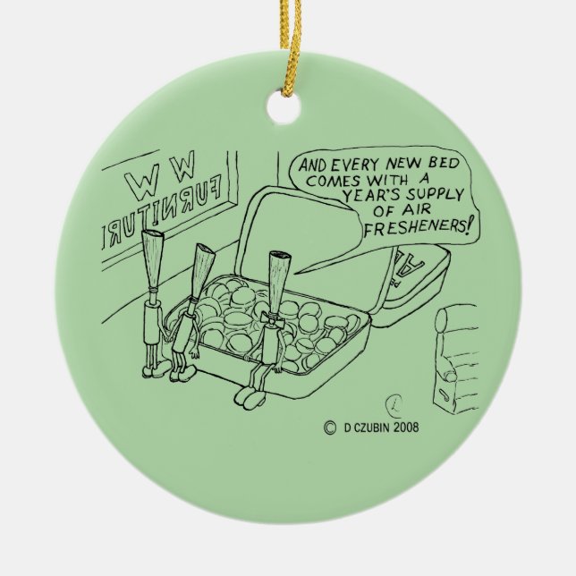 Mint Bed Julgransprydnad Keramik (Framsidan)