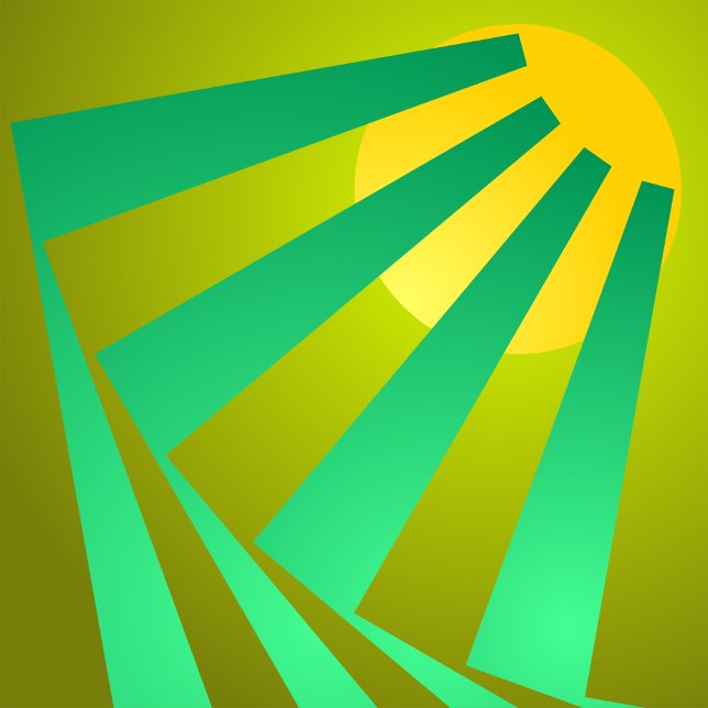 Mint Blad Over Honung Melon Flyter i Chartreuse Kudde (Skapare uppladdad)