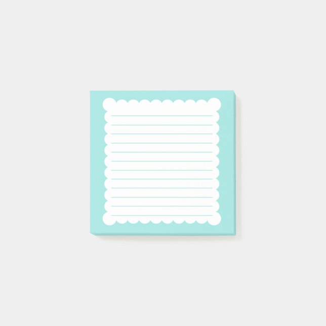 Mint Blue Post-it® Notes Post-it Block (Framsida)