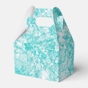 Mint Blue & White Marble Struktur Presentaskar