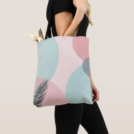 Mint Blush Rosa Abstrakt Modern Samling Tygkasse