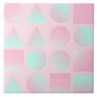 Mint Blush Rosa Abstrakt Trendig Kollektion Kakelplatta