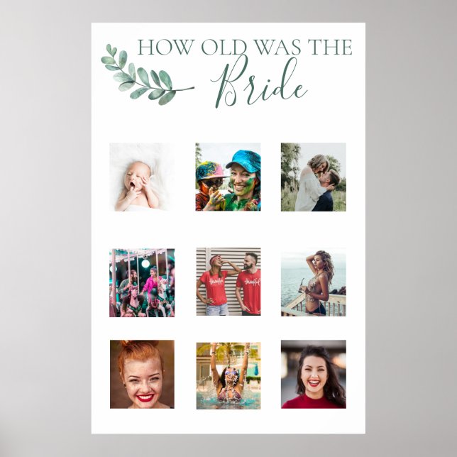 Mint botaniskt fotovisningsspel poster (Framsidan)