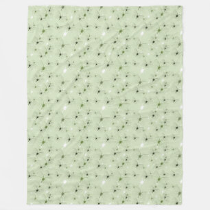 Mint Butterflies Garden Fleecefilt