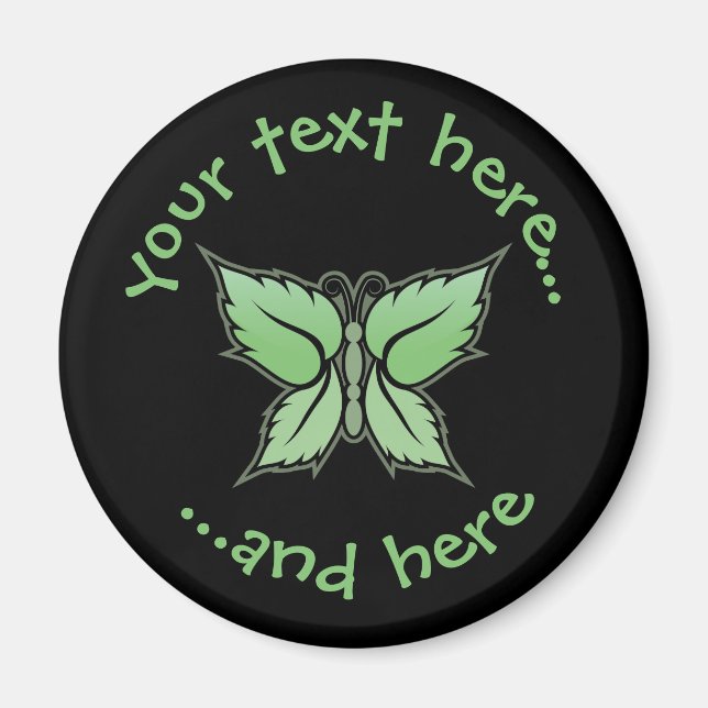 Mint Butterfly Magnet (Framsidan)