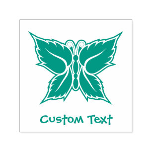 Mint Butterfly Självfärgande Stämpel