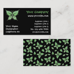 Mint Butterfly Visitkort