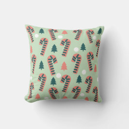Mint Candy cane Mönster Kudde