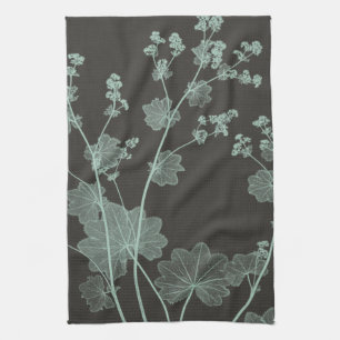 Mint & Charcoal Nature Study I Kökshandduk
