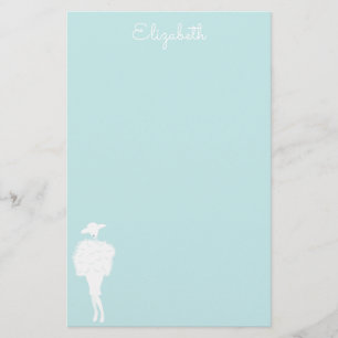 Mint Chic Mode Dam Stationery Papper
