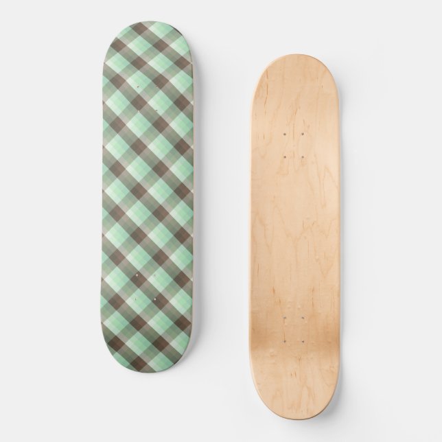 Mint Chocolate Chip Färg block Play Rand Mini Skateboard Bräda 18,5 Cm (Framsida)