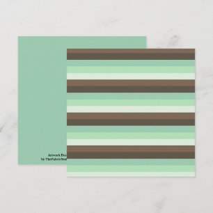 Mint Chocolate Chip Färg Block Rand Kort