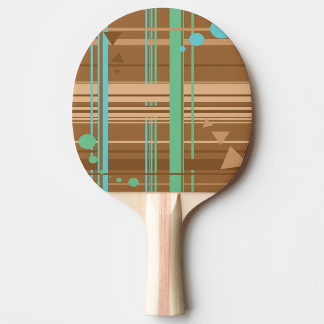 Mint Chocolate Geometry Pingisracket (Framsidan)