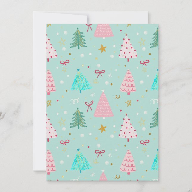 Mint Christmas Tree Invitation Inbjudningar (Framsida)