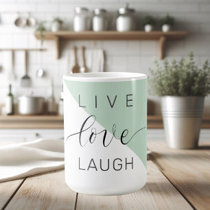 Mint-citat för aktiv Kärlek-kurva för positiv moti Kaffemugg
