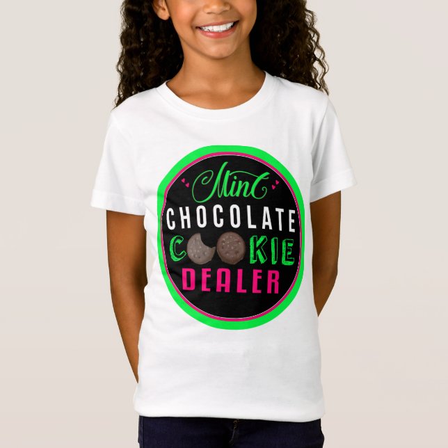 Mint Cookie Dealer Scout Shirt för flickor T (Framsida)
