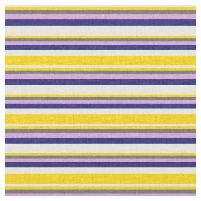 Mint Cream, Gult, Dim Grått, Plum och Midnight Blu Tyg (Närbild)