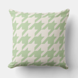 Mint Cream Houndstooth Dekorativ kudde