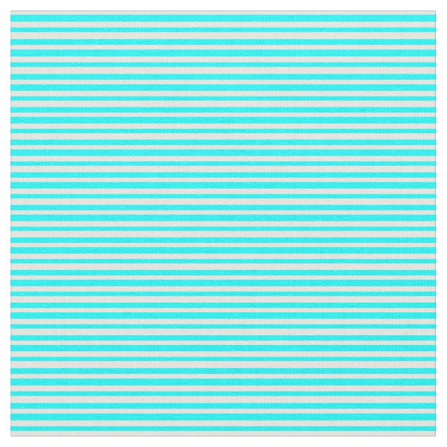 Mint Cream och Aqua Färgad Linted/Stripe Mönster Tyg (Närbild)