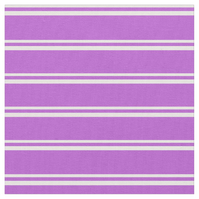 Mint Cream & Orchid Färgad Lintrad/Stripe Mönster Tyg (Närbild)