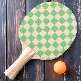 Mint & Cream Rutig Pingisracket