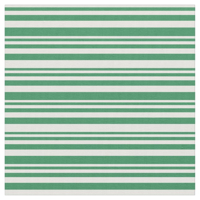 Mint Cream & Sea Grönt Stripe/LUND Mönster Tyg (Närbild)