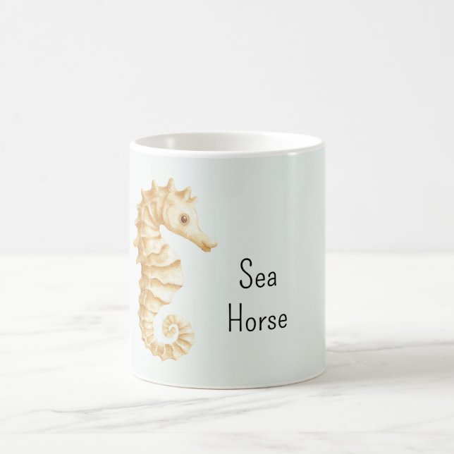 Mint Cream Sea Horse Kaffemugg (Center)