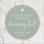 Mint Dancing Feet Flip Flop Wedding Favor Märkre Gåvor Etiketter<br><div class="desc">De här favoritmärkena är perfekten för att erbjuda dina gäster flinflip flops för att dansa vid bröllop.</div>